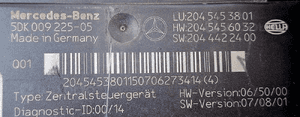 Mercedes-Benz Skrzynka / Moduł BEZPIECZNIKÓW SAM 2045453801 4