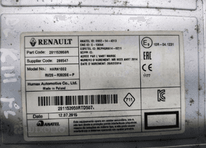 Fabryczne radio cd bluetooth MP3 renault kangoo iii 281153959R 2014-2020 5