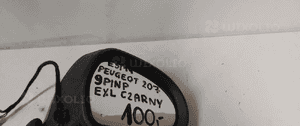 Lusterko elektryczne peugeot 207 prawe 9PIN exl czarny 1