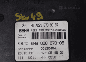 Sterownik klimatyzacji mercedes W221 A2218709987 2