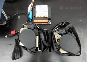 Poduszki Poduszka AIRBAG Kierowcy Pasażera Pasy Sensor Peugeot 1007 Komplet Europa 2