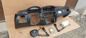 Konsola AIRBAG pasy poduszki sensor pod NAVI BMW 3 E90 E91 komplet 4