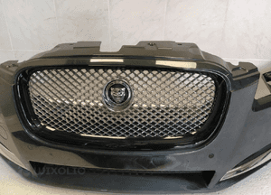 Jaguar xf X250 lift zderzak przód przedni czarny-chrom grill znaczek kratki 4XPDC płyta osłona kompletny 9