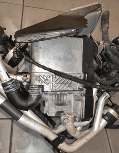Audi Q7 4L lift webasto ogrzewanie postojowe dogrzewacz mocowanie rury oryg 6