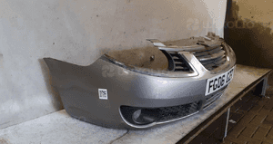 Zderzak przód przedni do saab 9-5 95 drugi lift 2 fl halogeny  jasno szary 4