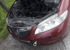 Mazda 6 02-07 Maska lampa zderzak pas atrapa 25H 7