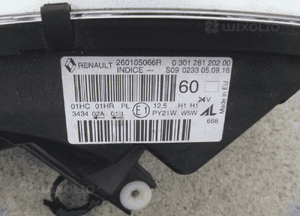 Renault captur lampa prawa lewa oryginał europa 260105066R   260100855R 7