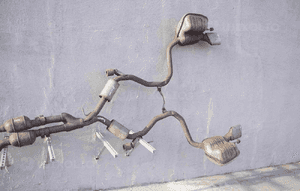 Wydech katalizator A2304900714 mercedes SL350 R230 3