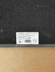 Dywaniki welurowe Audi A5 8W7061270 MNO 5
