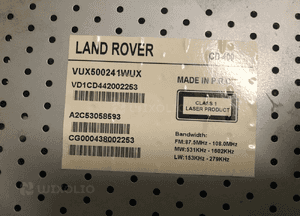 Radio CD VUX500241 Land Rover Discovery 3 III / Range Rover Sport L320 2