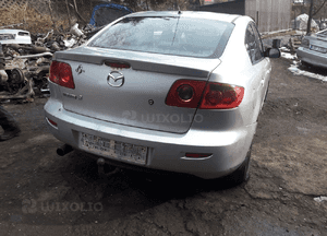 Mazda 3 BK 03-09 drzwi lewy przód tył  sedan szyba tył tylne lewe w kolor 27B szyba lampa 4