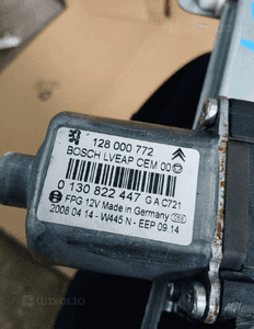 Mechanizm podnośnik szyby lewy tył Citroen C5 III 128000772 3