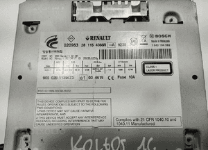 Fabryczne radio cd renault koleos i 281154366R 2008-2015 kod 8
