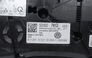 Licznik zegary vw golf vii 7 53800KM 5G1920741D 5