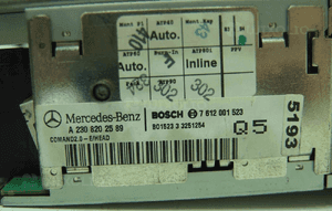 Comand radio navi mercedes SL350 SL500 sl R230 03 4