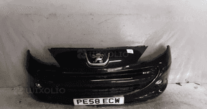 Zderzak przód przedni do peugeot 207 halogeny  exl exld czarny 1