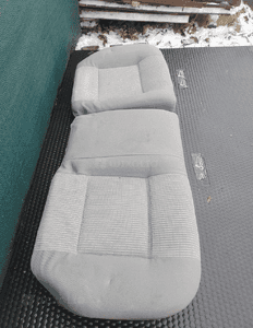 Fotele Fotel Kanapa Welur Jasne Siwe Podlokietnik VW Golf IV 4 3 drzwi komplet 38