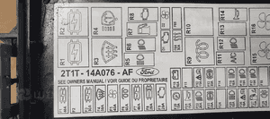 Osłona pokrywa bezpieczników Ford Transit Connect 2T1T-14A076-AF 4