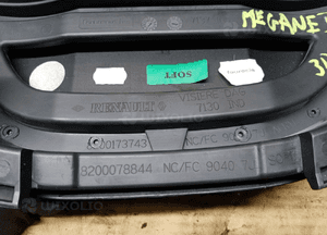 Osłona obudowa licznika zegarów daszek konsoli Renault Megane II 2 8200078844 7