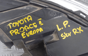 Lampa lewy / prawy przód toyota proace ii 9808581280 / 9808581180 20