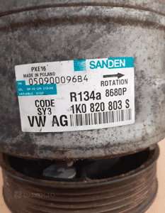 Sprężarka klimatyzacji VW,AUDI,SEAT,SKODA 1k0820803s 3