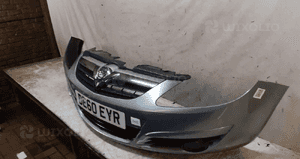 Zderzak przód przedni do opel corsa d halogeny Z163 szary 3