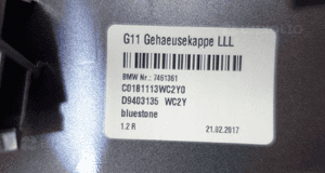 Obudowa lusterka lewa bmw 5 G30 G31 16- 7461361 5