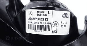 Mercedes atego iii 2013- kierunkowskaz halogen lewy przód A9678200321 5