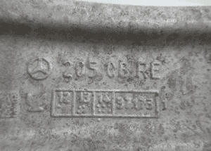 WAHACZ PRZÓD PRZEDNI PRAWY DOLNY MERCEDES C-KLASA W 205 W205 20508RE 2014- 2