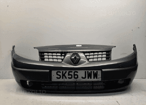 } ZDERZAK PRZÓD PRZEDNI RENAULT SCENIC 2 II TEC68 NIEBIESKI BŁĘKITNY HALOGENY 1