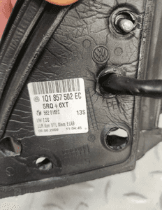 Vw eos lift 10- lusterko prawe zewnętrzne 13PIN LC9X 1Q1857502EC europa 3