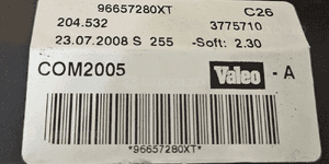 Peugeot 207 przelacznik zespolony pod kierownice 96661306XT  9665728XT 96630724XT 16