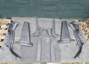Oslona Slupka Progu Plastik Tapicerka Wnetrza Czarne Seat Cordoba Ibiza VW Caddy Polo 98r 1