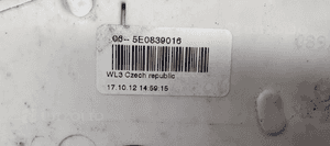Zamek drzwi prawy tył Skoda Rapid 5E0839016 8