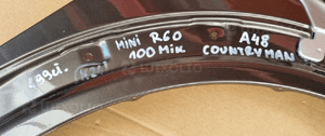 Mini R60 countryman błotnik prawy przód przedni 100MIK A48 16
