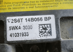 MODUŁ AIR BAG FORD FUSION FIESTA MK6 2S6T14B056BP 2