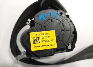 Pas bezpieczeństwa środkowy przód berlingo partner iv 98172325XX 2019-2024 4