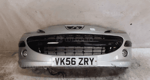 Zderzak przód przedni do peugeot 207 halogeny ezrc srebrny 1