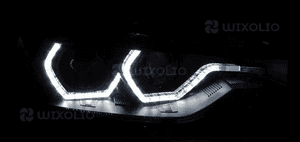 Relektory lampy bmw 3 F30 F31 led do jazdy dziennej xenon D1S 3