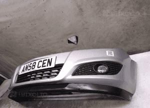 Zderzak przód przedni opel astra h 3 iii Z157 srebrny lift fl halogeny 3
