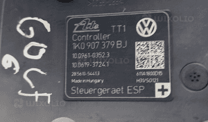 Pompa sterownik abs volkswagen golf vi 1K0614517DE 1K0907379BJ 2008-2012 8