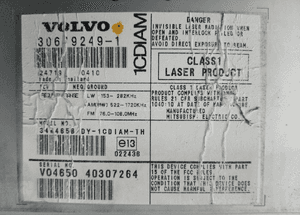 Volvo C30 S40 V50  radio CD 1CD17F CDP1L 1CDIAM 6