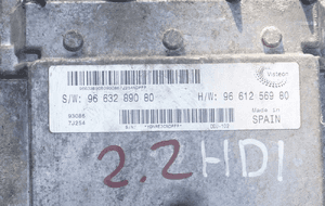 Komputer sterownik silnika 9663289080 fiat ducato iii 3 2.2 hdi jtd 2