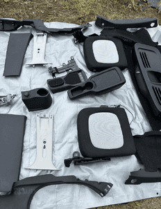 Smart 453 forfour tapicerka osłona słupek siedzisko listwa panel osłona plastik 5