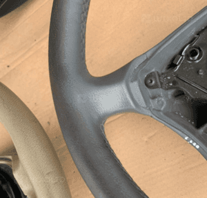MERCEDES S 220 CL 215 kierownica szara beżowa czarna skórzana 16