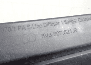 Dokładka tył audi A3 8V s line lift 8v3807521r 12
