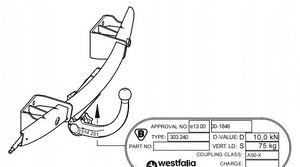 BMW E90 E91 Hak elektryczny Westfalia - 16452 16