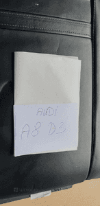 Fotele kanapa boczki komplet czarna skóra Audi A8 D3 17