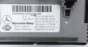 MODUŁ STEROWNIK KOMFORTU SAM MERCEDES C W205 13-21 A2059005251 10