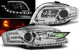 Lampy Reflektory AUDI A4 B7 04-08 LED TUBE+KIERUNE 2